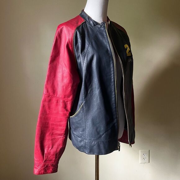 Vintage Wilsons Leather x Chase Authentics Jeff Gordon NASCAR Jacket #24 XL - Picture 10 of 11